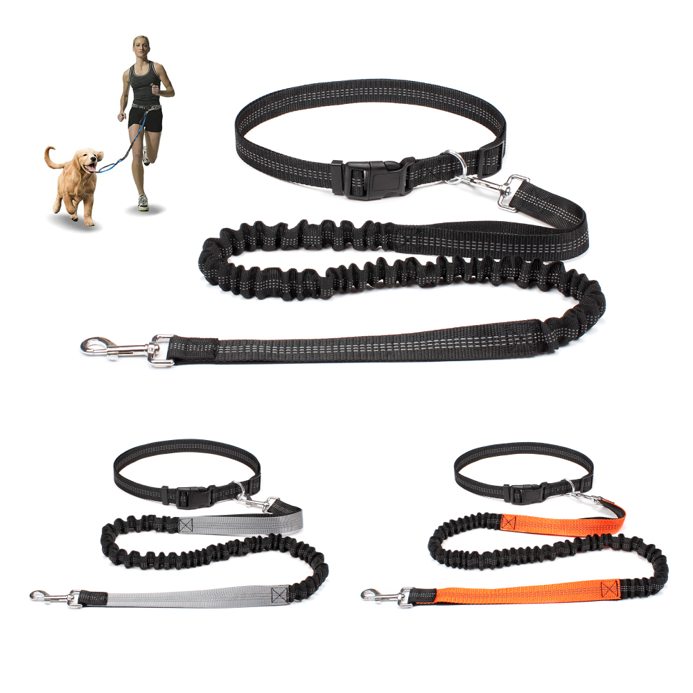 Hands Free Dog Running Leash Waist Belt - Correa de Perro Manos Libres para