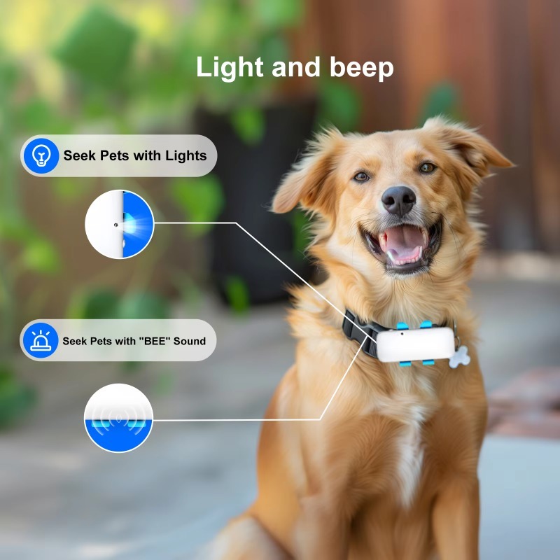 Dog Gps Tracker Collar 4G Waterproof - Collar con Rastreador GPS Inteligente para