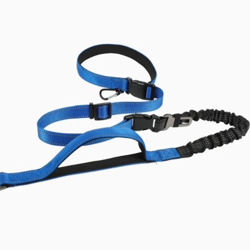Hands Free Dog Running Leash Waist Belt - Correa para perros con absorción de
