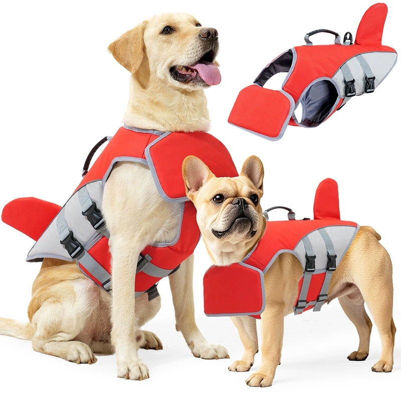 Dog Life Jacket Vest Buoyancy Handle - Chaleco salvavidas para perros medianos, súper