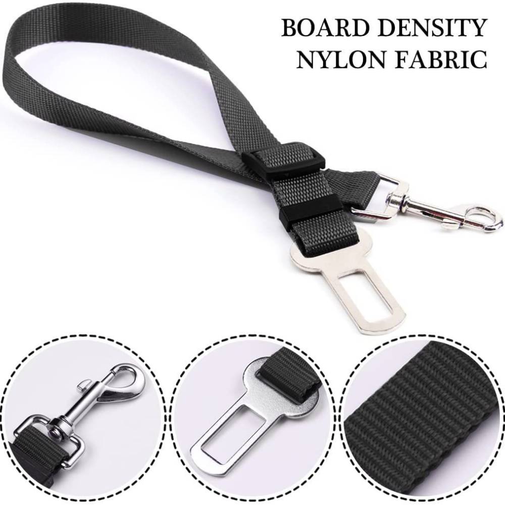 Dog Seat Belt Harness Safety Tether - Cinturón de seguridad para perros, resistente