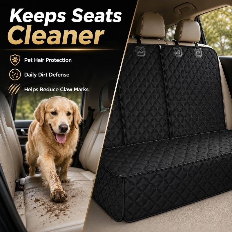 1 unidad de funda para el asie - Dog Car Seat Cover Waterproof Back Seat reseña y precio