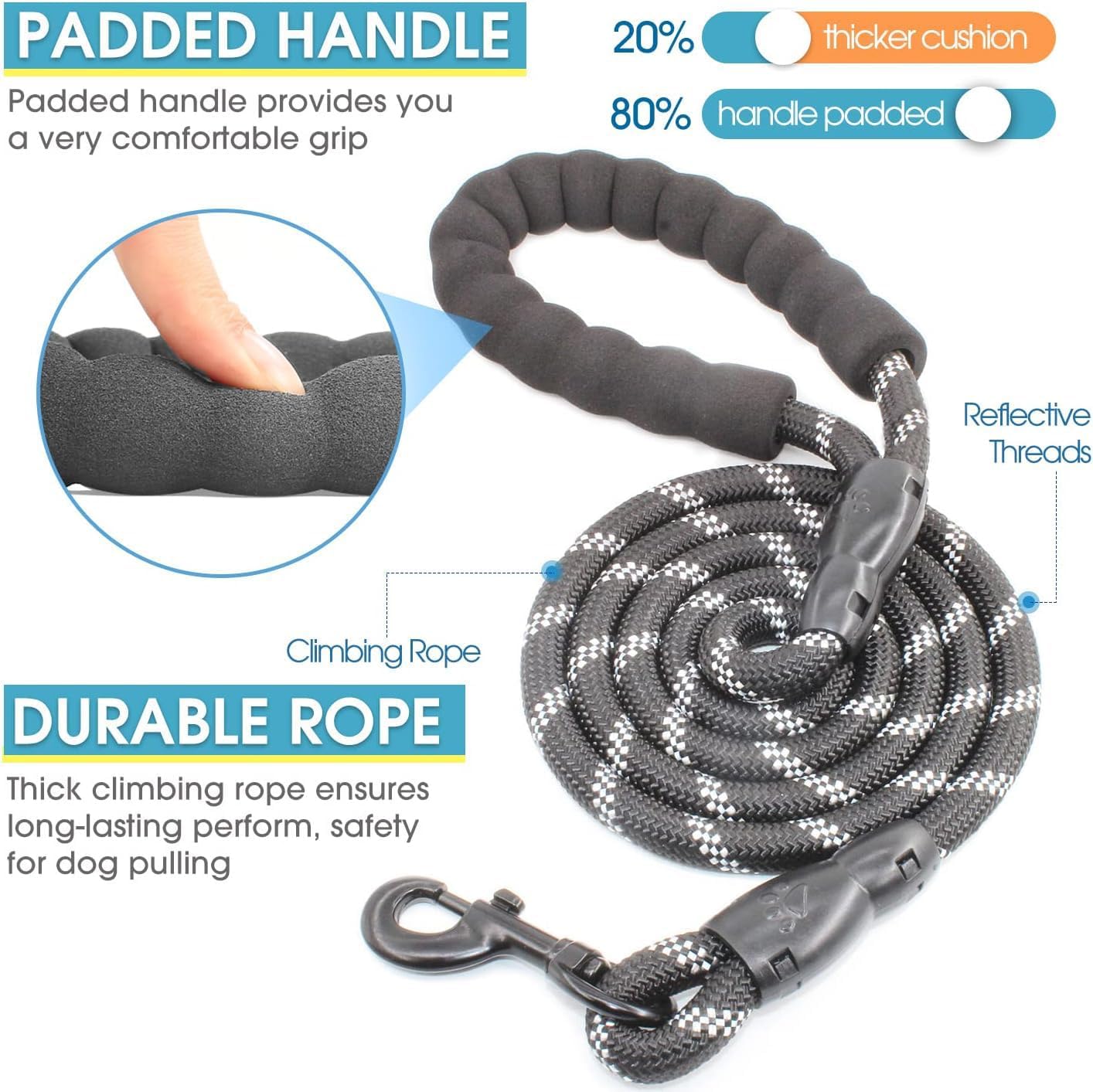 Correa para 3 Perros Antienred - Bungee Dog Leash Shock Absorbing reseña y precio