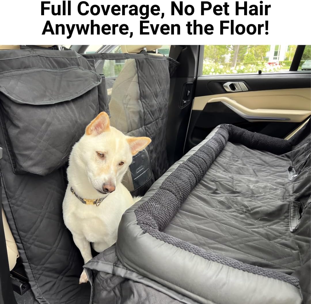 Cama Premium para Perros de Al - Dog Car Seat Cover Waterproof Back Seat reseña y precio