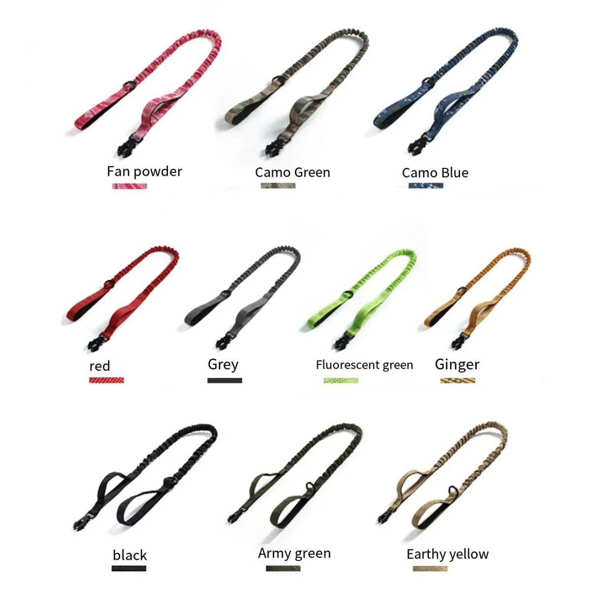 Correas reflectantes y absorbe - Bungee Dog Leash Shock Absorbing reseña y precio