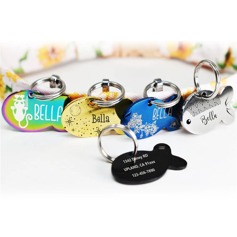 Placa de identificación para g - Reflective Dog Collar Personalized Engraved reseña y precio