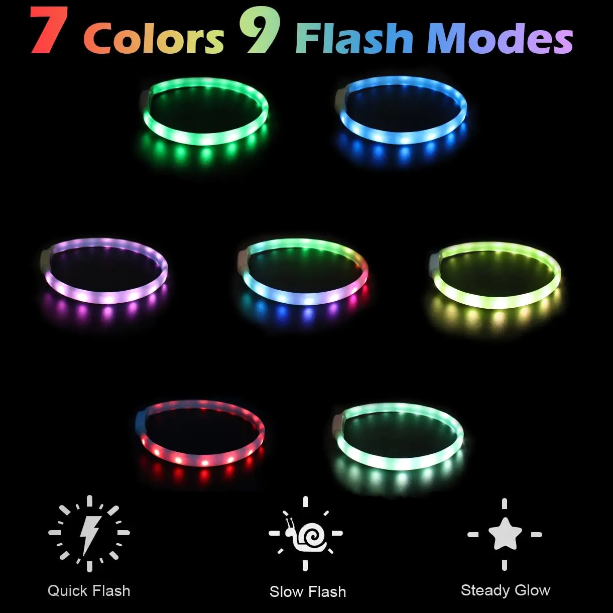 Collar brillante recargable po - Led Dog Collar Glowing Rechargeable Usb reseña y precio