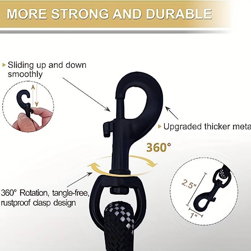 Correa para perro con cuerda p - Heavy Duty Dog Leash Rope 6Ft Padded reseña y precio