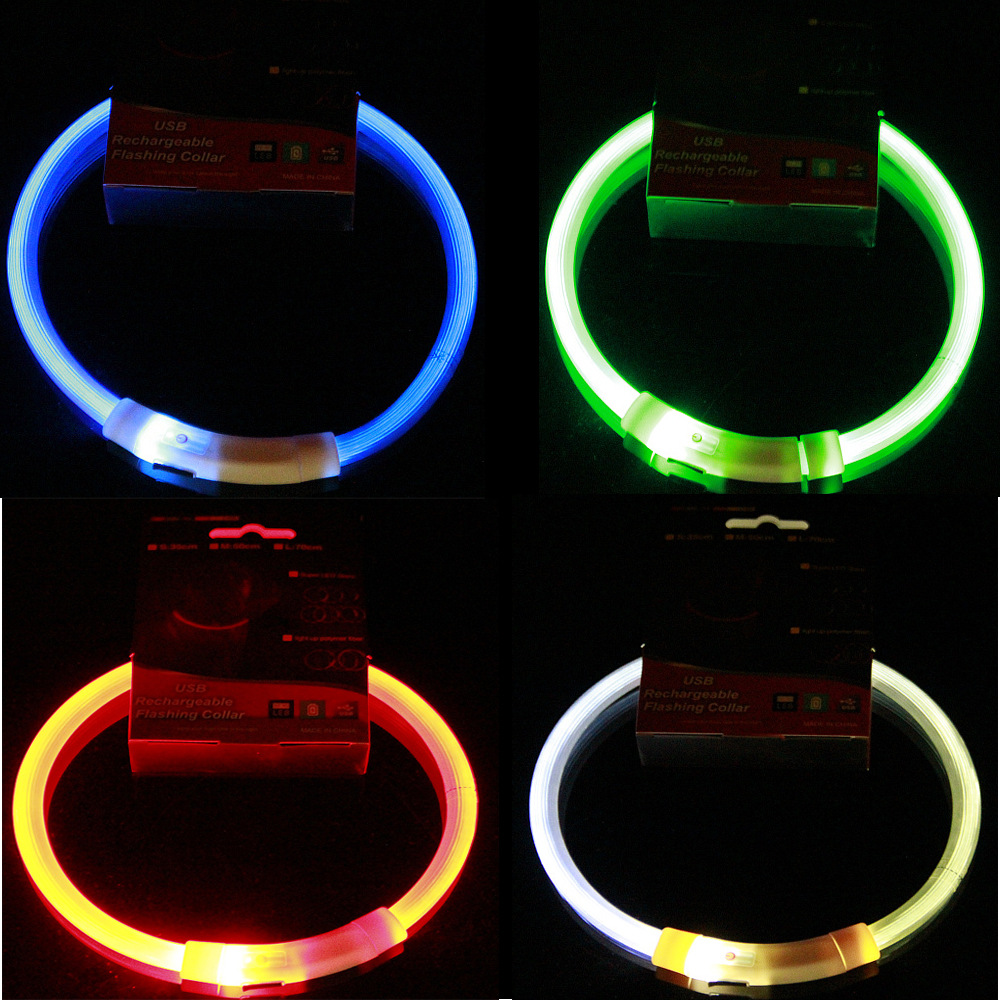 Collar Led para perro, Collar  - Led Dog Collar Glowing Rechargeable Usb reseña y precio