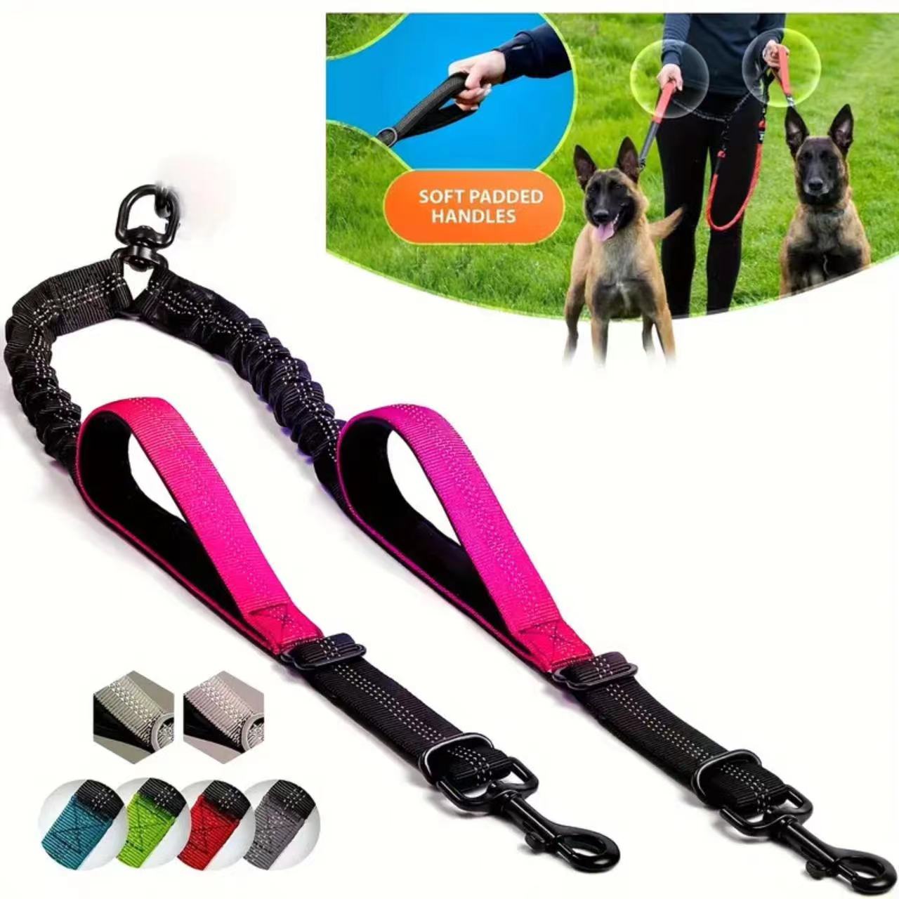 Acoplador de correa para perro - Bungee Dog Leash Shock Absorbing reseña y precio