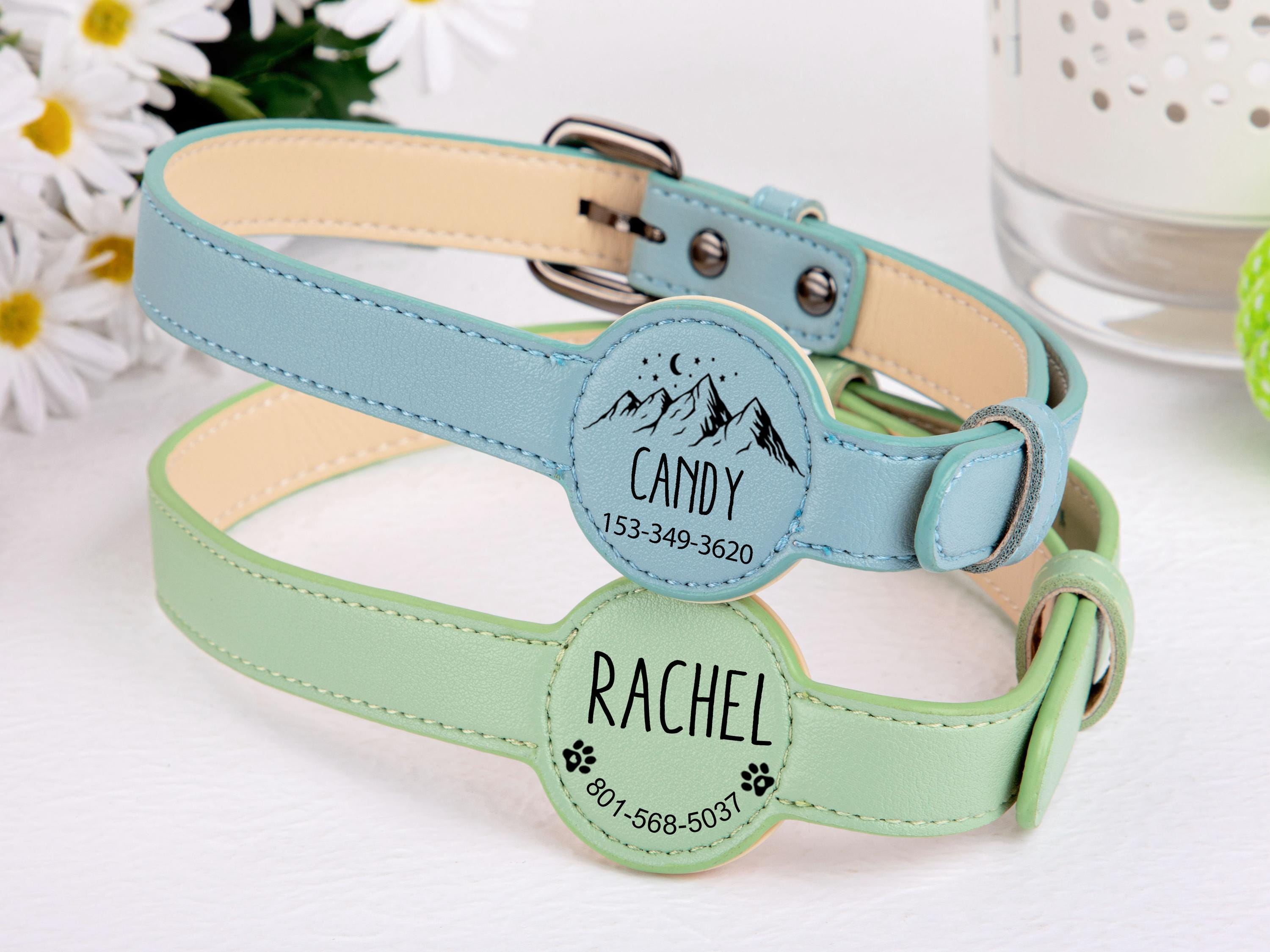 Collar de identificación para  - Reflective Dog Collar Personalized Engraved reseña y precio