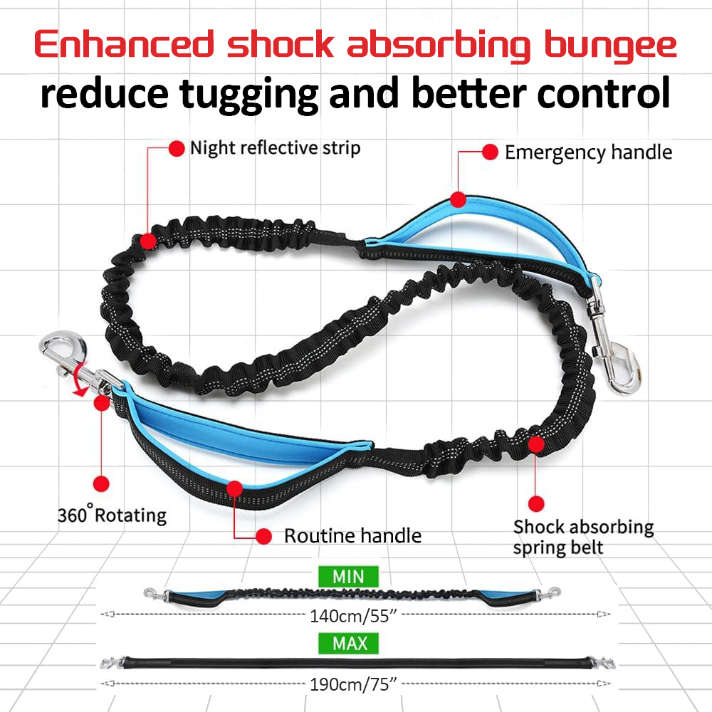 Correa para perros con cierre  - Hands Free Dog Running Leash Waist Belt reseña y precio