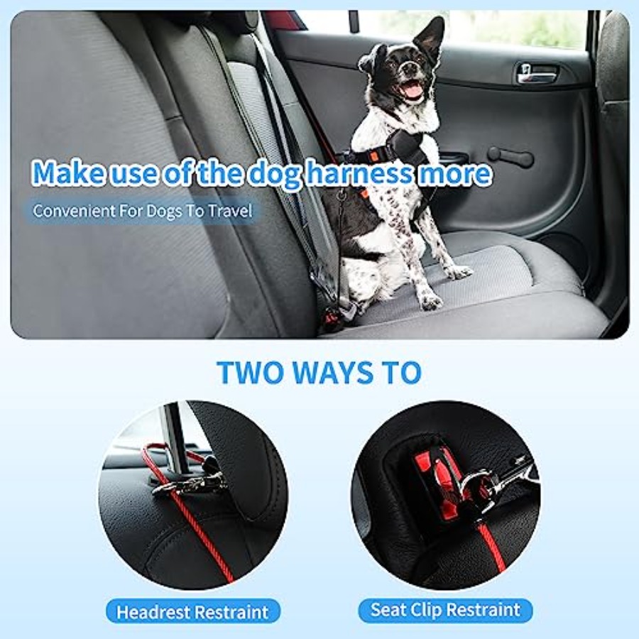 Arnés de seguridad para perros - Dog Seat Belt Harness Safety Tether reseña y precio