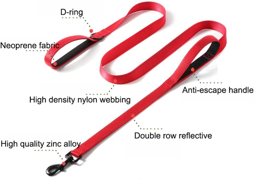 Correa para perros de alta res - Heavy Duty Dog Leash Rope 6Ft Padded reseña y precio