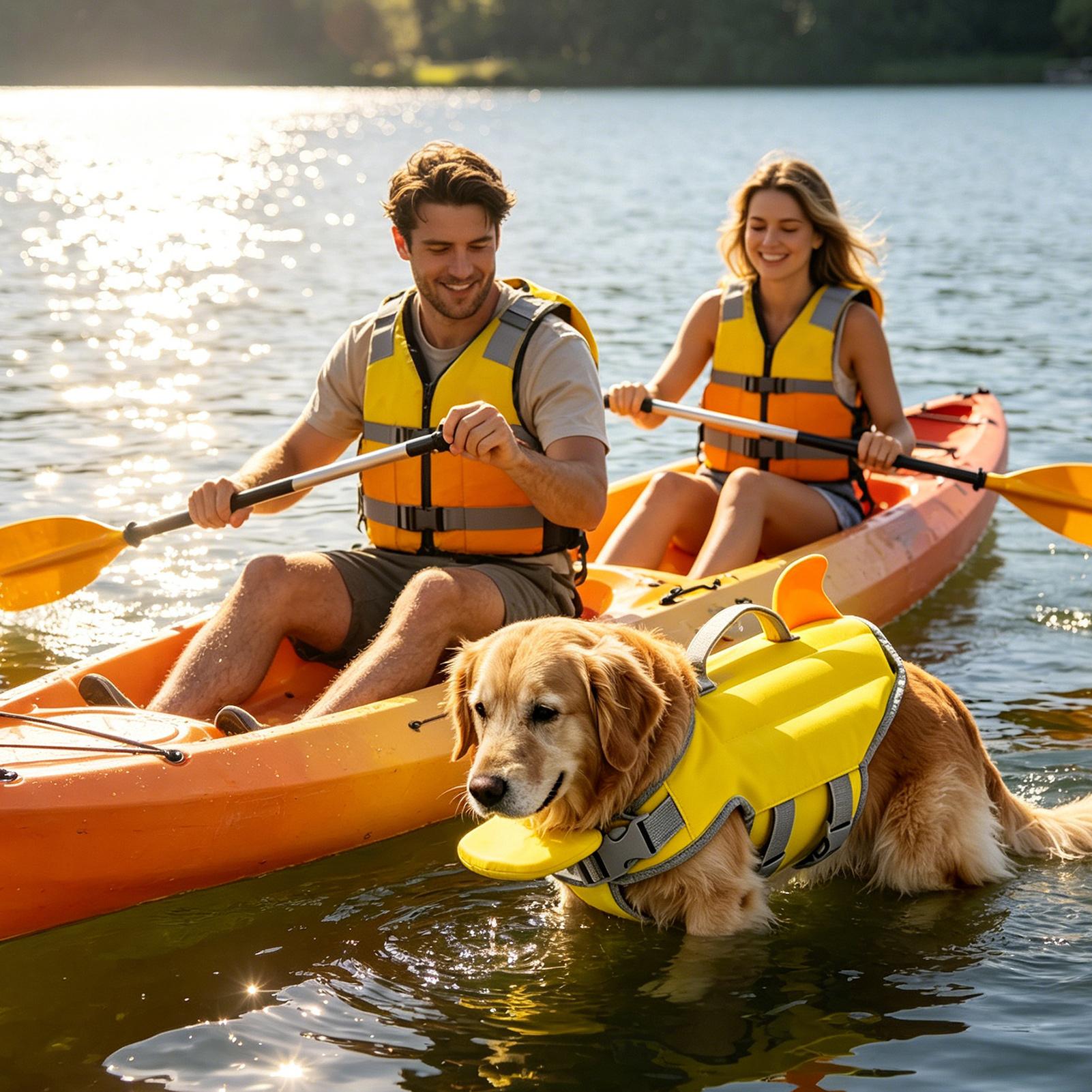 Chaleco salvavidas para perros - Dog Life Jacket Vest Buoyancy Handle reseña y precio