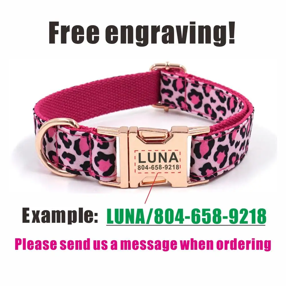 Collar de perro personalizado, - Reflective Dog Collar Personalized Engraved reseña y precio