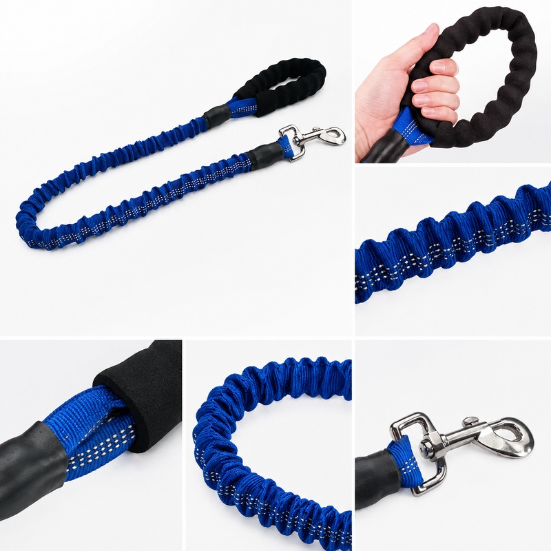 Correa elástica resistente de  - Bungee Dog Leash Shock Absorbing reseña y precio
