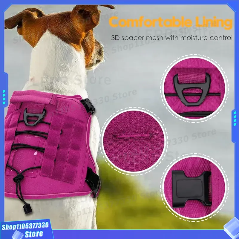 Arnés Táctico Resistente para  - Tactical Dog Harness Military K9 Molle reseña y precio