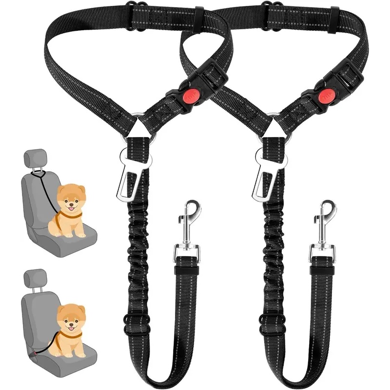 Cinturón de Seguridad para Per - Dog Seat Belt Harness Safety Tether reseña y precio