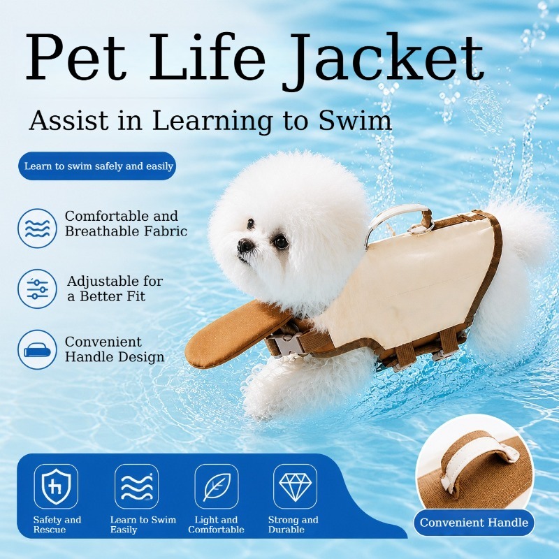Chaleco Salvavidas para Perros - Dog Life Jacket Vest Buoyancy Handle reseña y precio