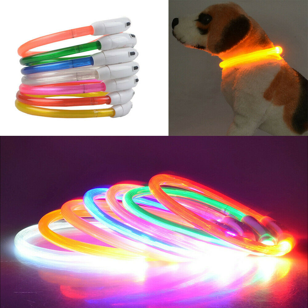 Collar LED Multicolor para mas - Led Dog Collar Glowing Rechargeable Usb reseña y precio