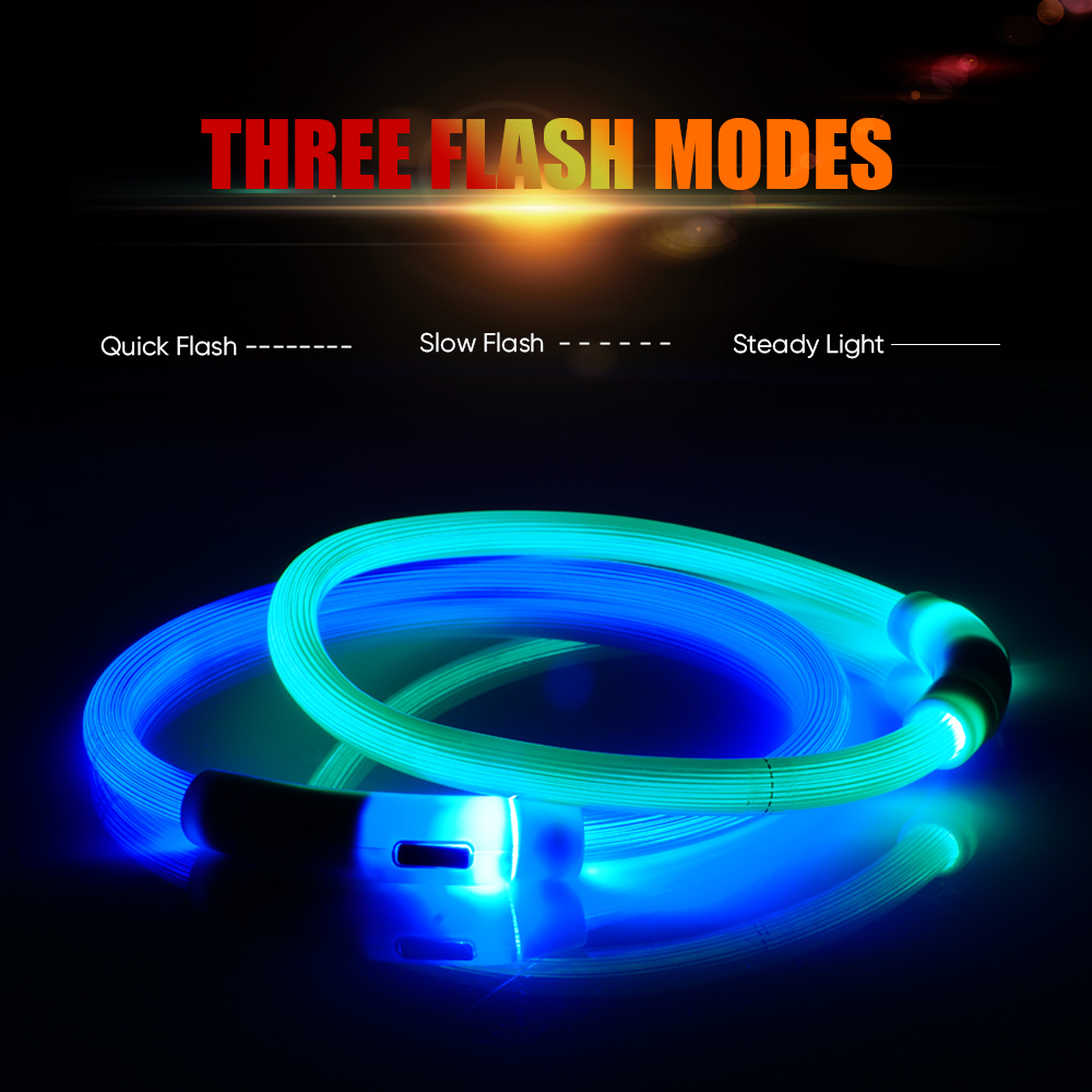 Collar LED Multicolor para mas - Led Dog Collar Glowing Rechargeable Usb reseña y precio