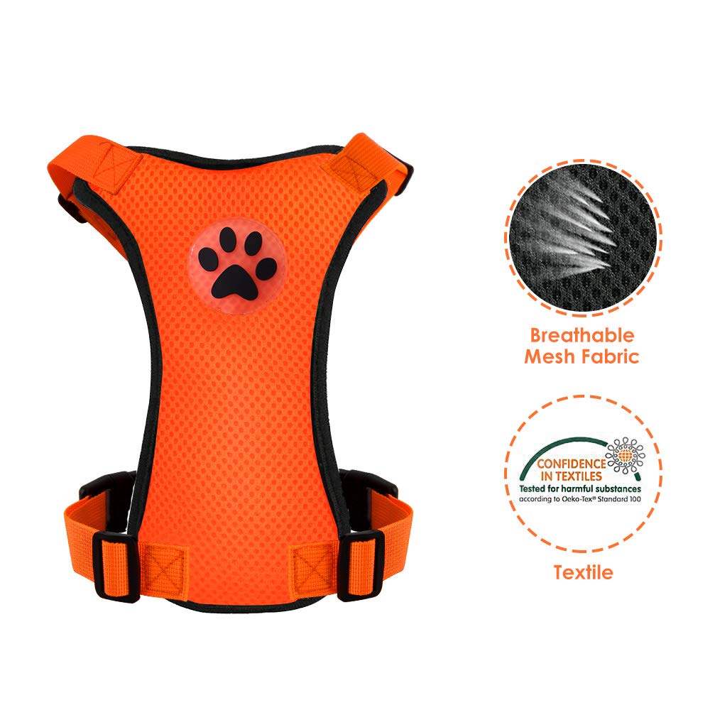 Conjunto de cinturón de seguri - Dog Seat Belt Harness Safety Tether reseña y precio